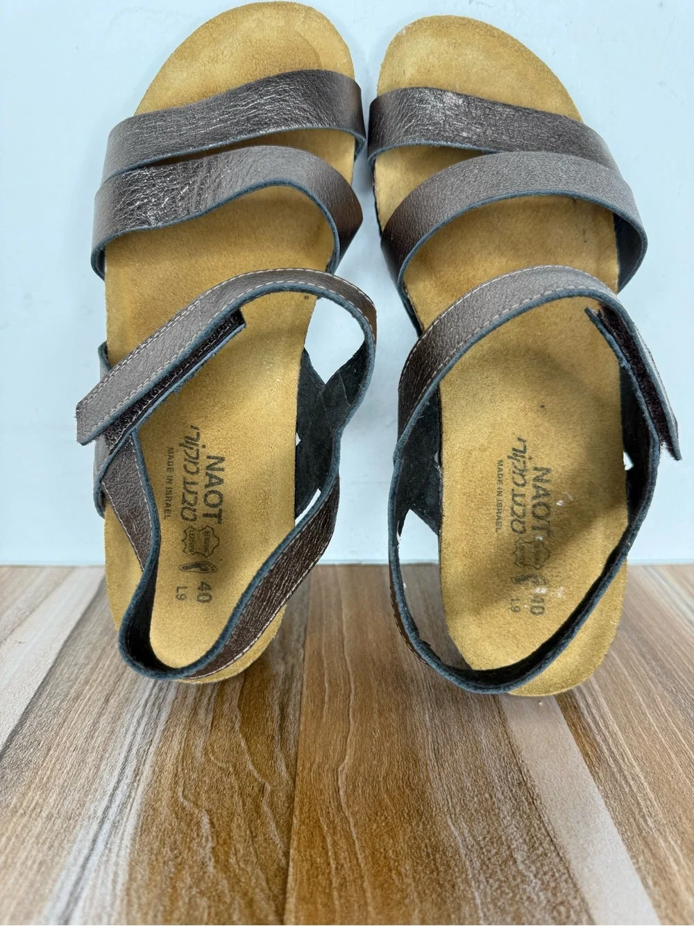 Naot Kayla Sandals Womens Size 40 US 9 Radiant Copper Leather Adjustable Strap